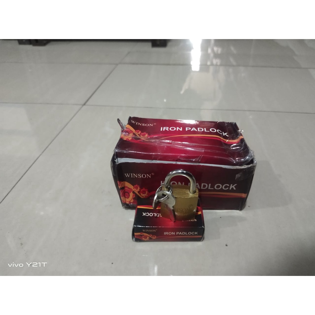 Gembok Kecil / Gembok Kecil Kunci Koper / Gembok Kuningan WINSON 25MM
