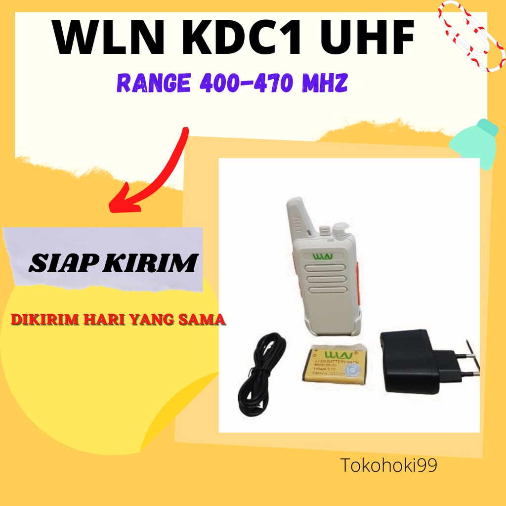 HT WLN KD-C1 UHF PUTIH SATUAN HT WLAN KDC1 UHF