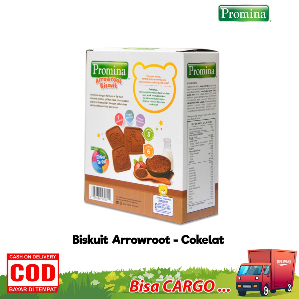 Camilan Snack Biskuit Arrowroot 110 gr Biscuit Cemilan Anak Promina