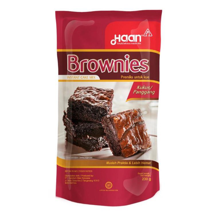 

HAAN Brownies Instan Cake Mix - Brownies Haan
