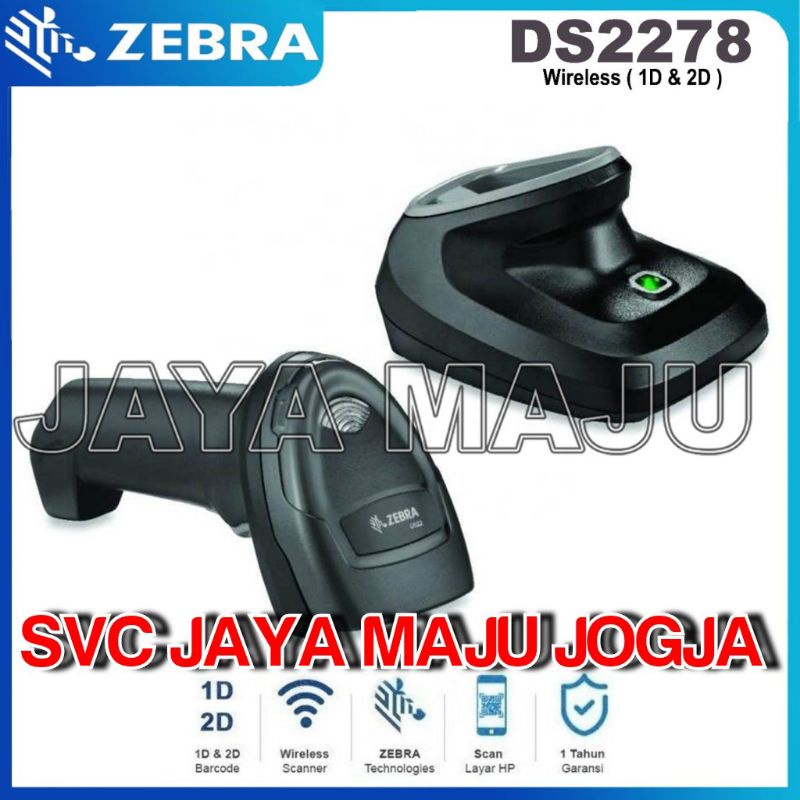 ZEBRA  DS 2278 - SERIAL  //  USB  BLUETOOTH 4.0 BLE  WIRELESS - BATTERY  2.400 mAh - 2D 1D  ||  BARC
