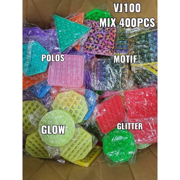 [FS] POP IT Fidget Toy mainan untuk penghilang stres pada anak Push bubble toy READY-12cm random