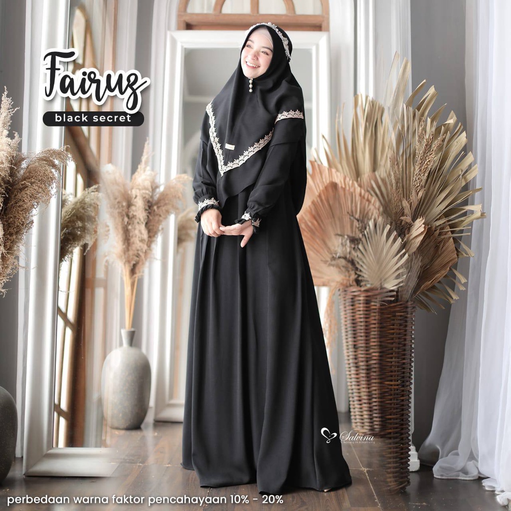 Dress Set Khimar Fairuz by Salvina Hijab