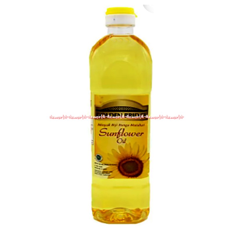 Golden Bridge Sun Flower Oil 1L Minyak Goreng Rendah Lemak Minyak Salad Minyak Biji Bunga Matahari Goldenbridge Suns Flowers Sunflower 1 Litter