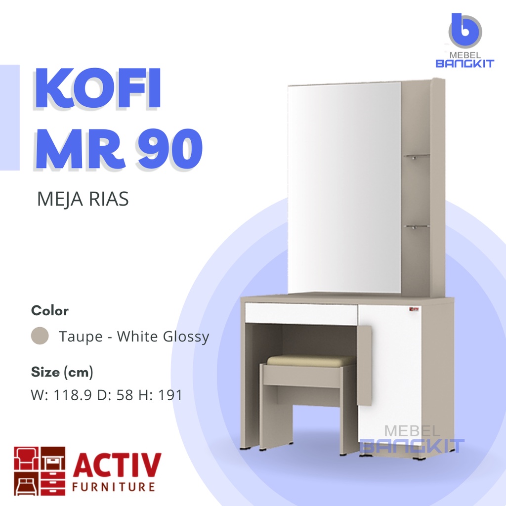 Meja Rias Kofi MR 90 ACTIV (Minimalis)