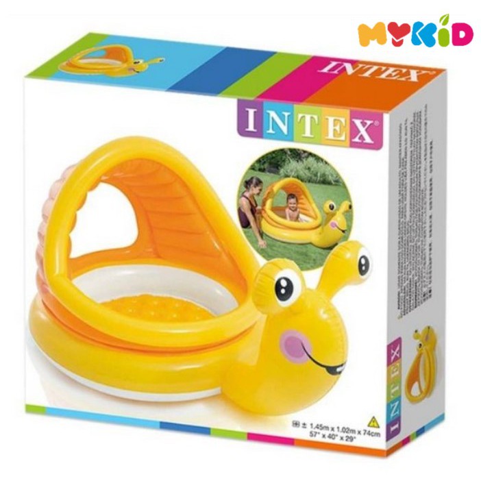 Kolam 145cm 57124 Intex Lazy Snail Shade Baby Pool