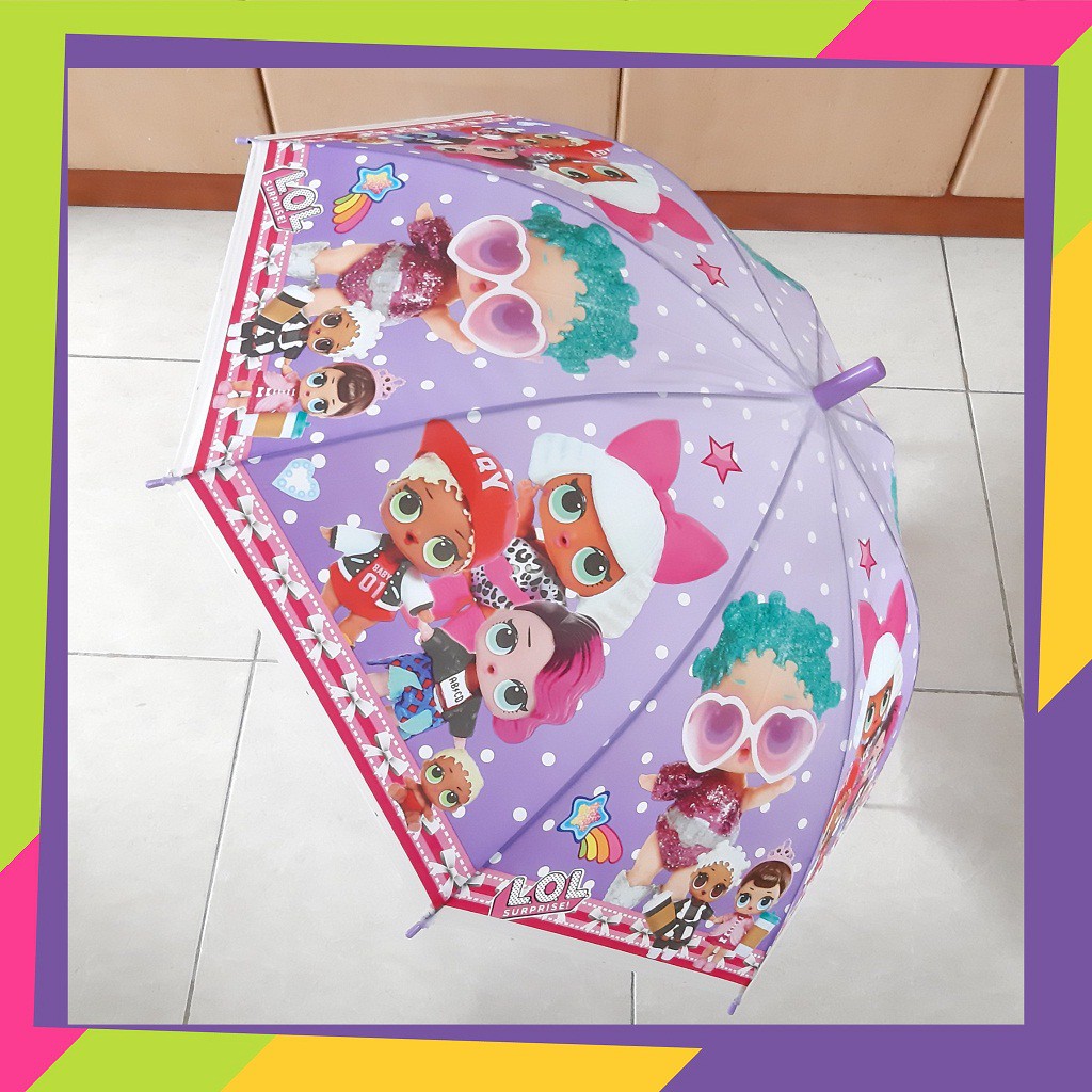 720 / Payung anak karakter LOL / Umbrella character LOL