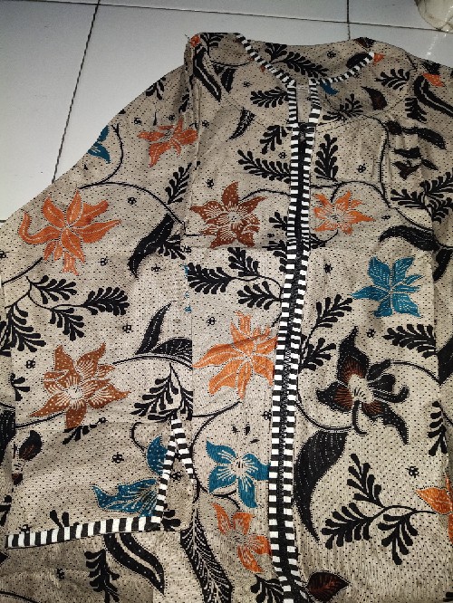 Tey-17 Batik Wanita Asj Sa Hrb026 Kenongo Tosca Pendek