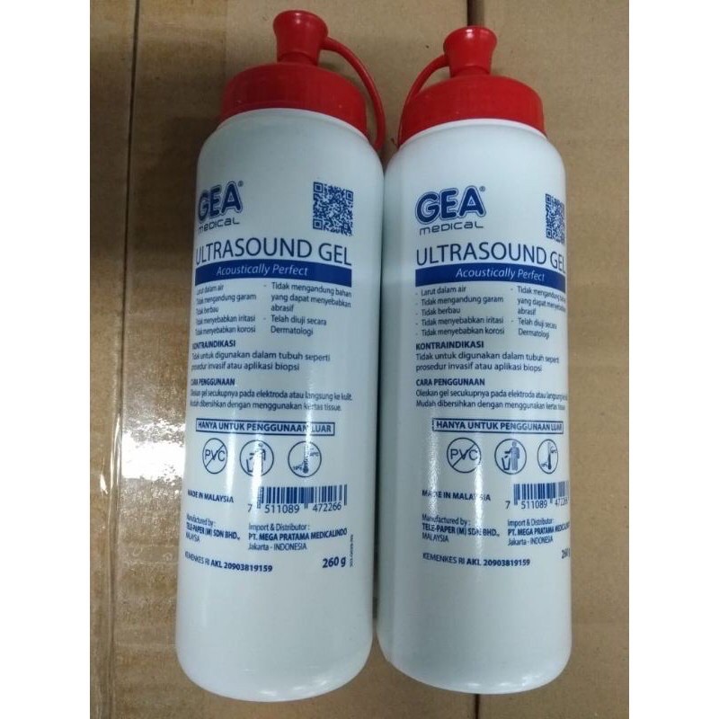 Ultrasound gel gea 250 ml/ jel usg/ jelly usg/ usg gel