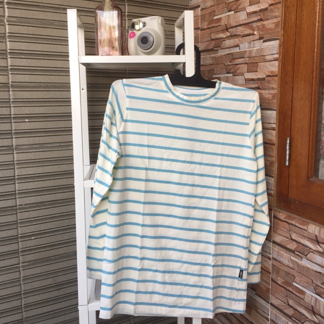 STRIPE TEE / BAJU STRIPE BIRU BROKEN WHITE