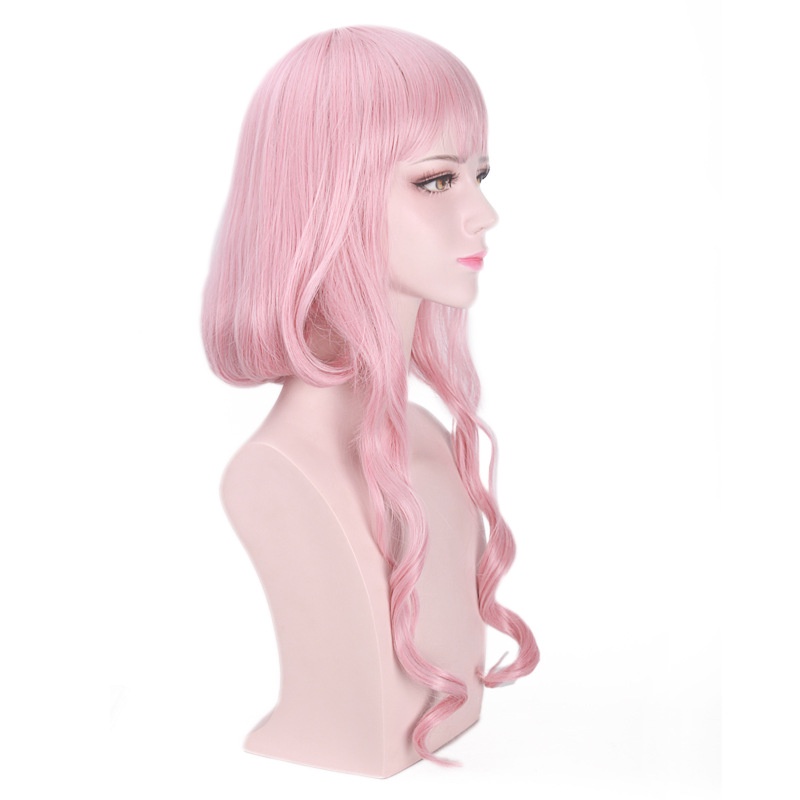 LOL-127 wig rambut palsu daily lolita cosplay love nikki wedding pink panjang