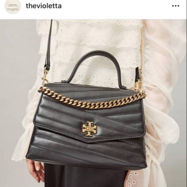 TB KIRA CHEVRON TOP HANDLE AUTHENTIC