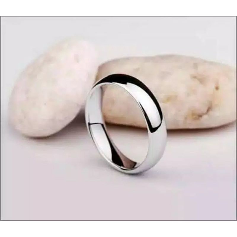 promosi cincin couple titaniun silver(1 pcs