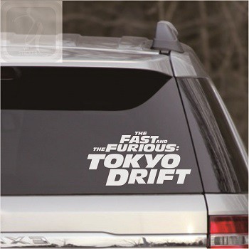 cutting sticker mobil fast furious tokyo drift stiker kaca body mobil top variasi keren