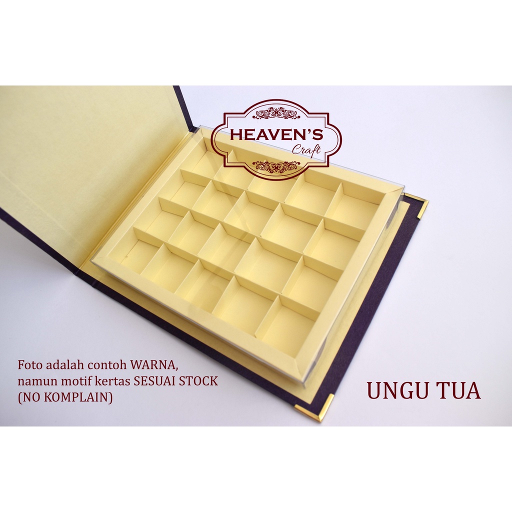 

Hardbox mika coklat/praline isi 20