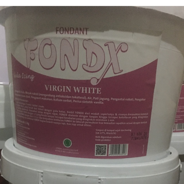 Fondx Fondant Gula Dekor 5kg