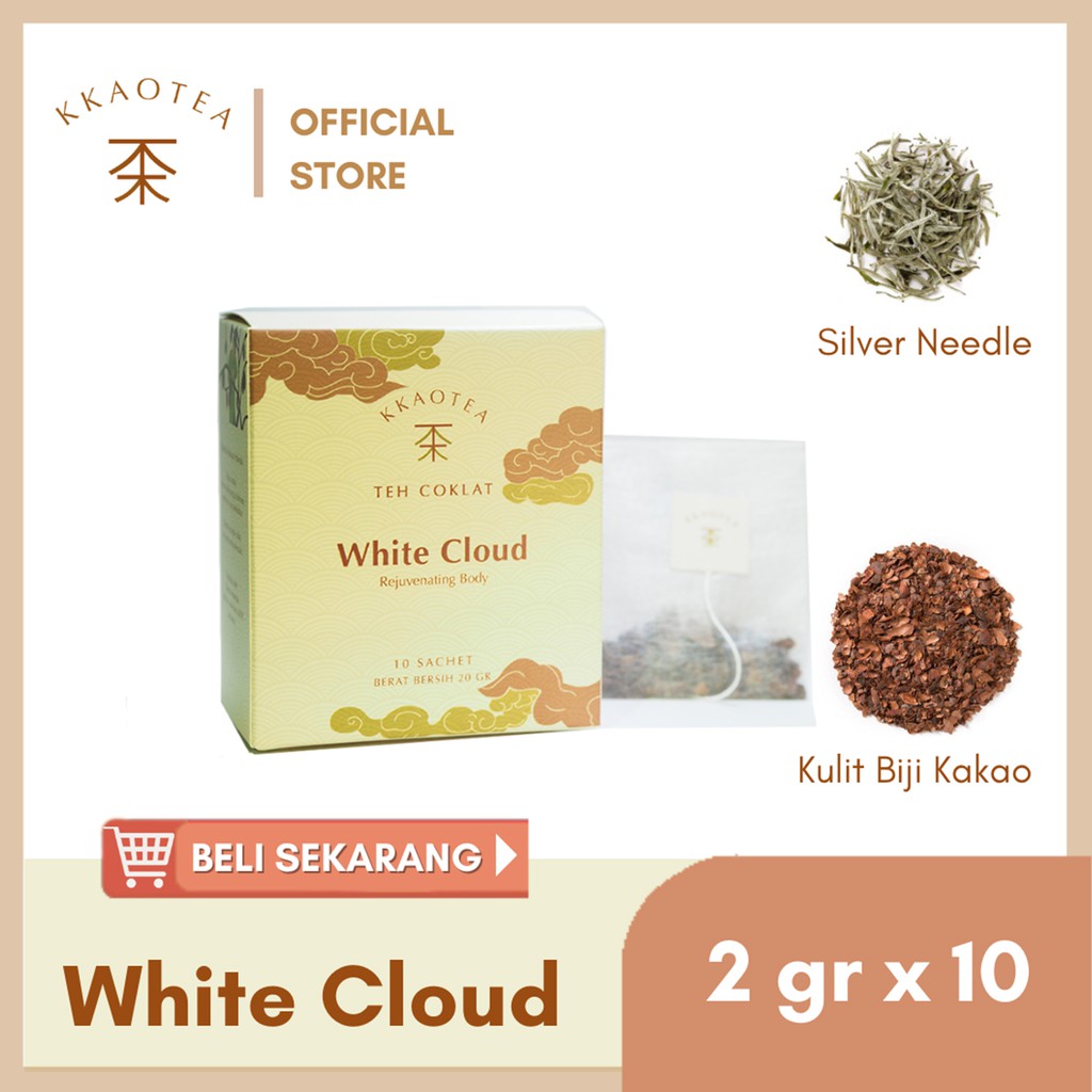 

Kkaotea Teh Coklat (White Cloud) Silver Needle/Teh Detox/Teh Diet 20gr [NIGHT TEA]