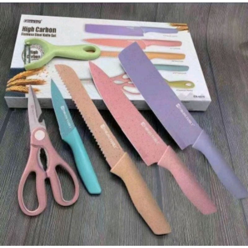 pisau set warna warni