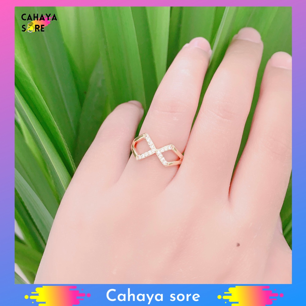 Cincin Xuping Gold Cincin Dewasa Model Permata X CD32