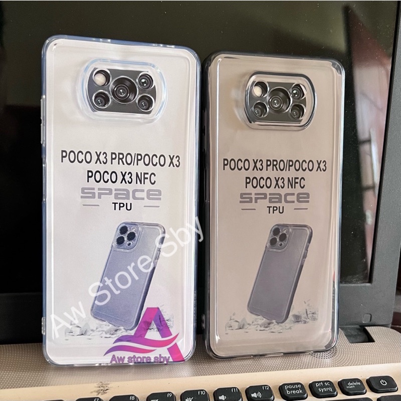 PROTECT CASE XIAOMI REDMI NOTE 9 PRO/NOTE 10/10S/10 PRO/11/ 11 PRO/9C/10A/10C/POCO X3/C3/ CLEAR CASE TEBAL SPACE