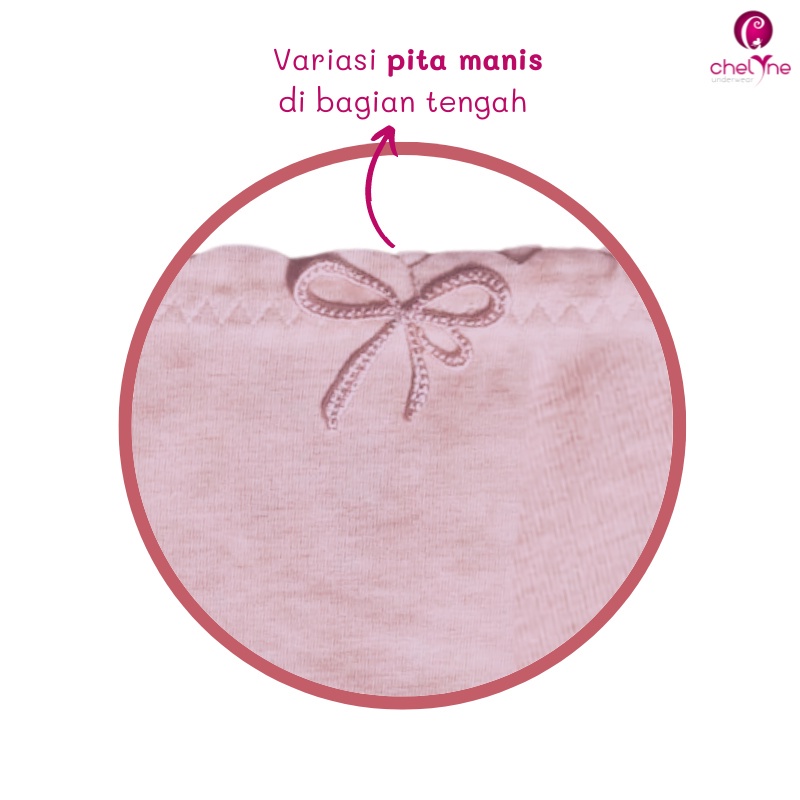 CD Wanita Chelyne Q3066 Seamless Bahan Kaos Tebal Premium