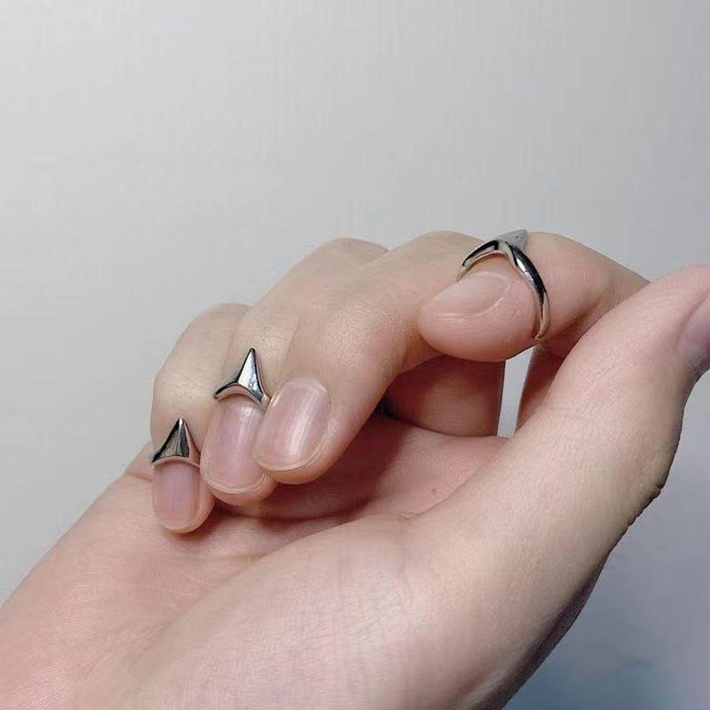 Mxbeauty Wanita Pembukaan Cincin Trendi Punk Gothic Adjustable Vintage Sederhana Korea Ekor Rings