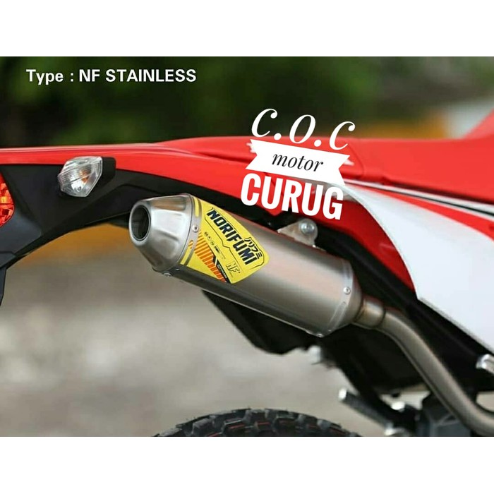 KNALPOT RACING ORIGINAL ASLI NORIFUMI NF HONDA CRF150L CRF 150 L