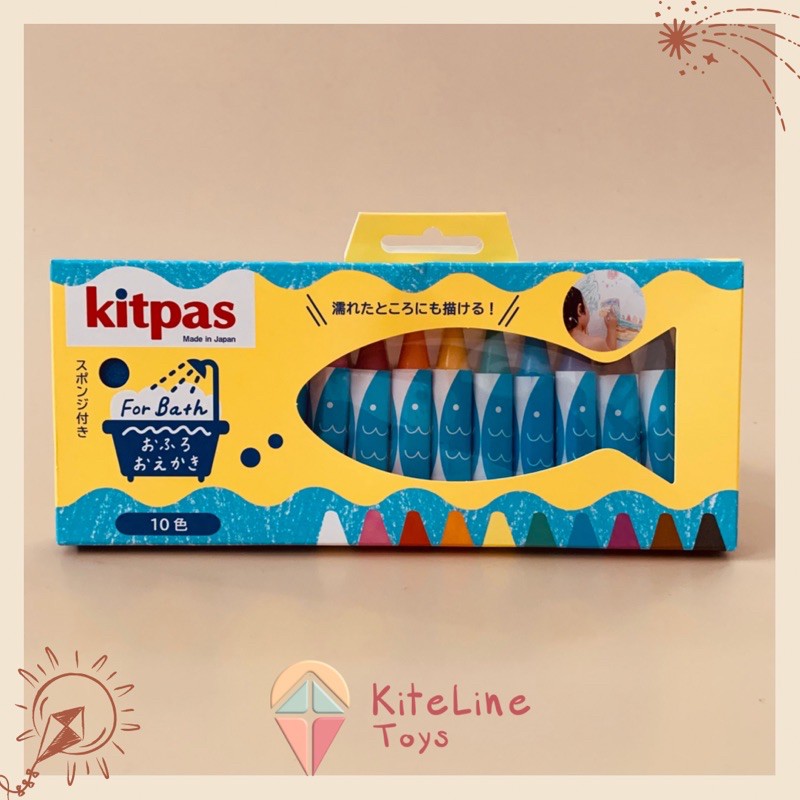 

Kitpas Crayon Original Japan For Bath 10 Colors Alat Menggambar / Seni Lukis Anak