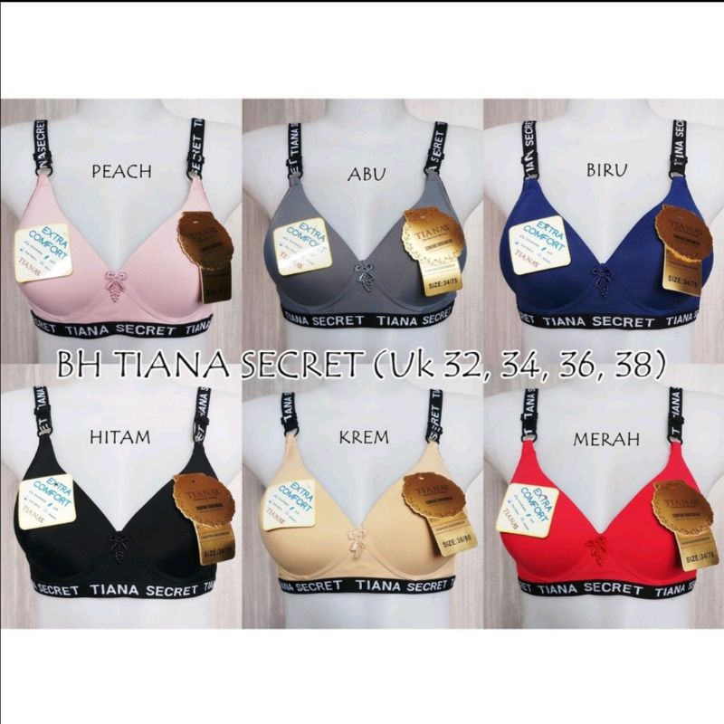 Bra Tiana Secret 3369 / BH Sport / BH Busa / BH Tanpa Kawat