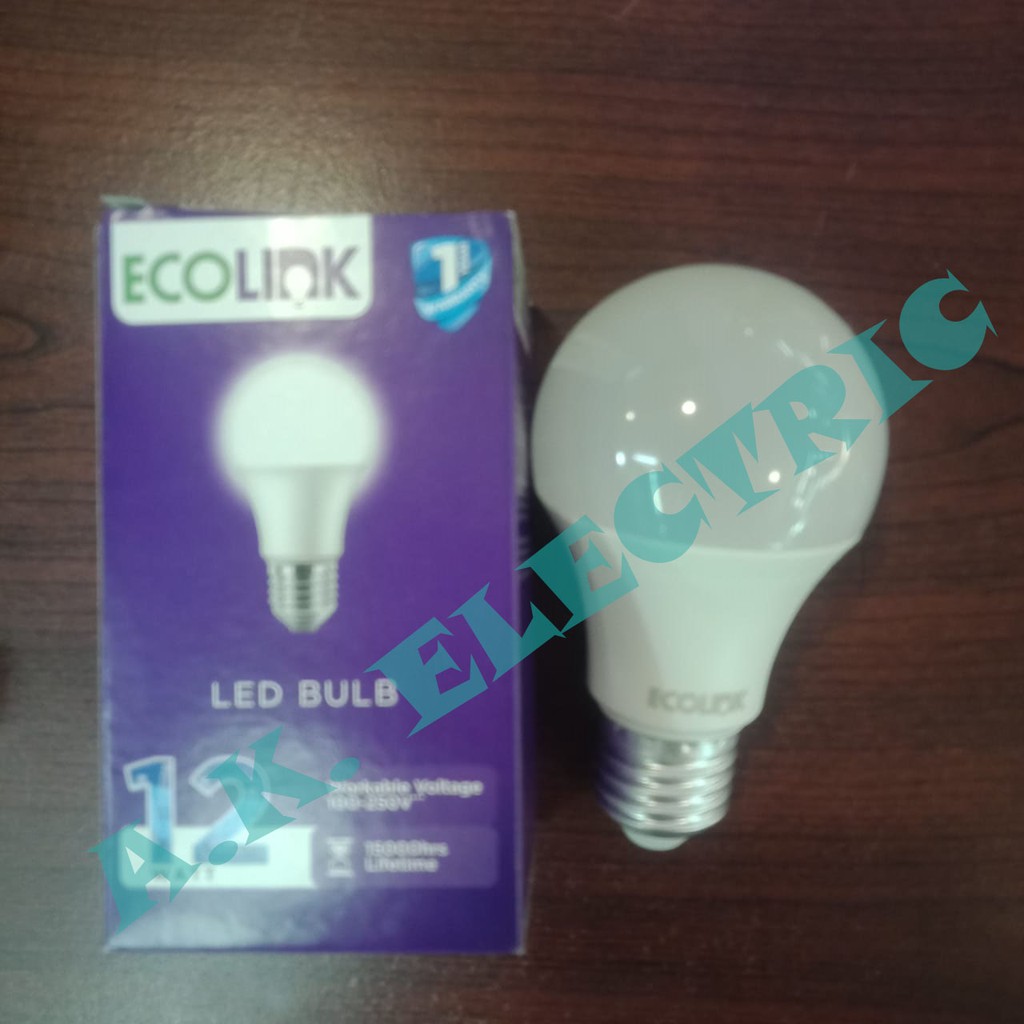 Lampu LED ECOLINK 12W 12 W 12 Watt 12Watt Putih