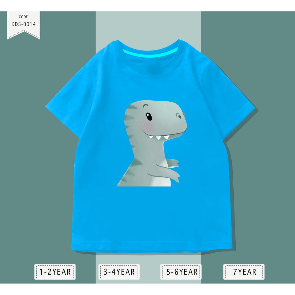 Baju Anak Dinosaurs / Kaos Distro DTF Anak Laki Laki dan Perempuan / Unisex / Motif Kartun