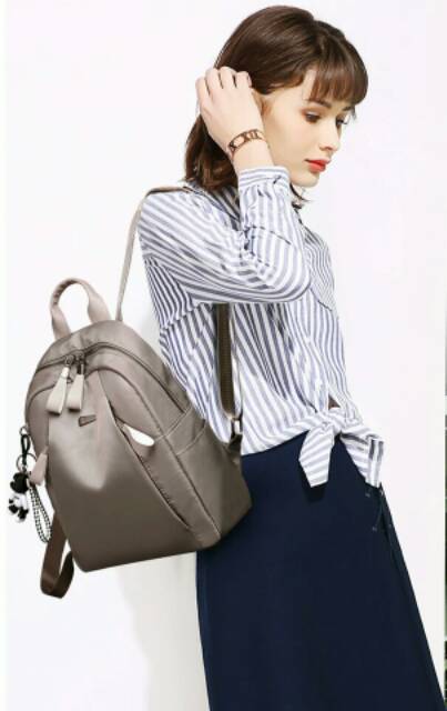 JS_TAS RANSEL ANTI AIR BACKPACK WANITA HITAM MOTIF LIKETHIS KOREA KULIAH SEKOLAH KERJA TA126B5 STEIN