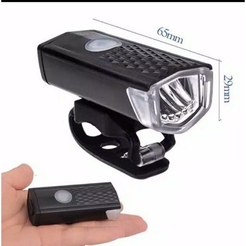 Lampu LED Depan Belakang merah/putih/biru/multi warna Sepeda gowes rechargeable via USB