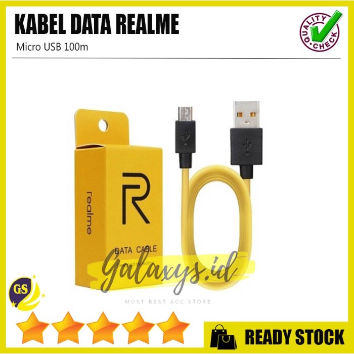 KABEL DATA CHARGER REALME 3 2 1 U1 C2 C1 5 5i ORIGINAL 100% MICRO USB