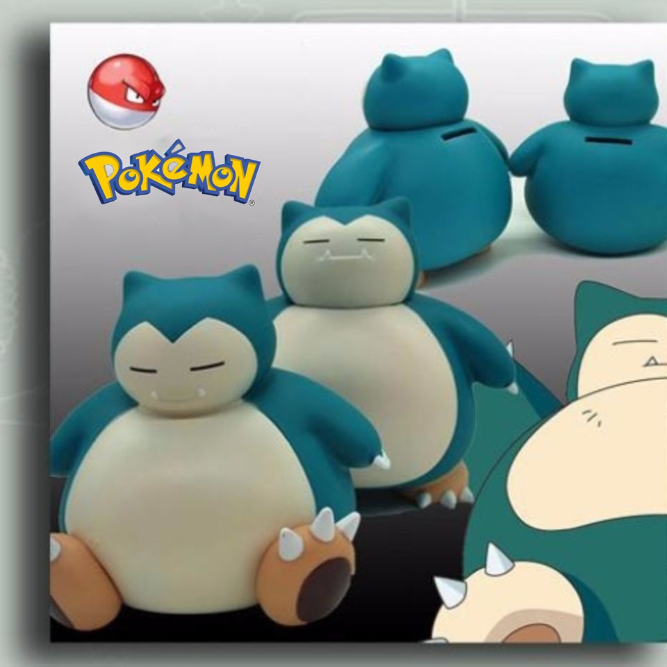 Mainan Celengan Bentuk Pokemon Snorlax Ukuran 14-16cm Untuk Hadiah Anak