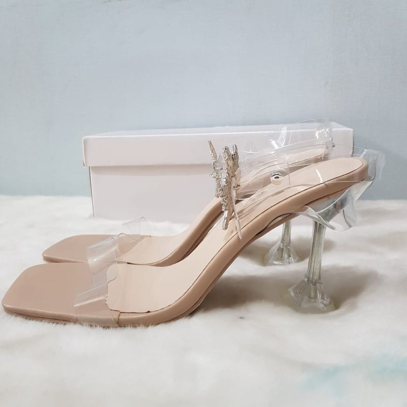 [COD] 20754 Heel Wanita Import Star Tali Belakang