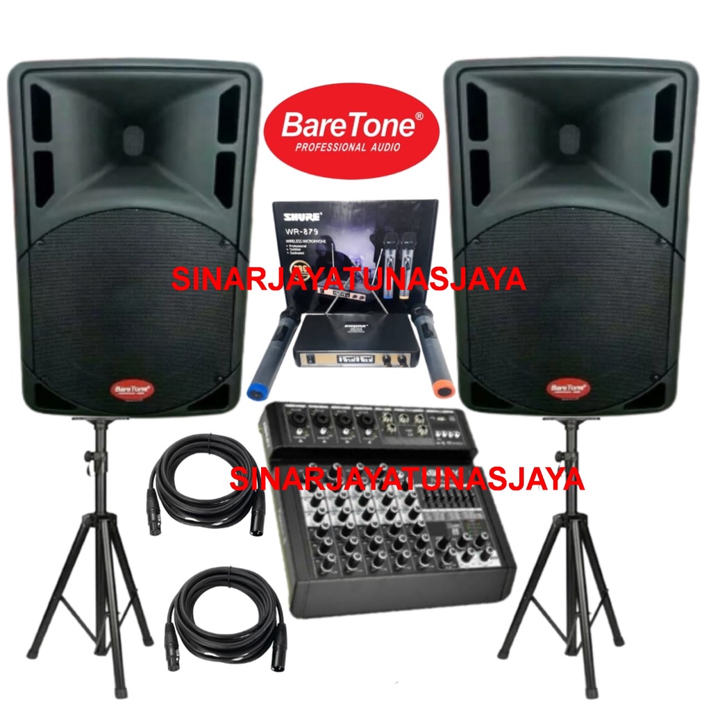 Paket Karaoke set Baretone MAX15RAE / MAX15 RAE15 inch Aktif Aktif Original CASH BACK HINGGA 1 JUTA