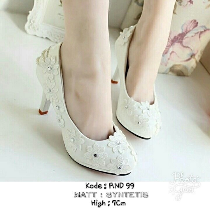 HEELS PAYET BUNGA 7 CM