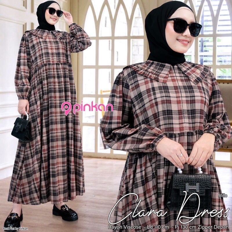 GAMIS KOTAK FLANEL