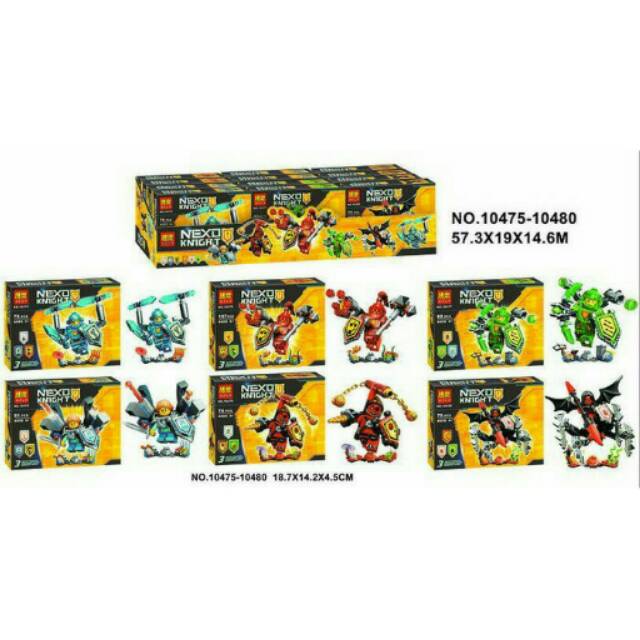 LEGO BELA 10475-10480 NEXO KNIGHT SET ISI 6 MURAH