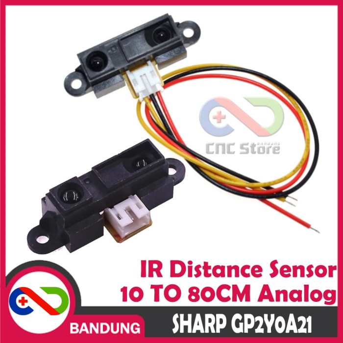 SHARP IR GP2Y0A21YK0F GP2Y0A21 ANALOG SENSOR JARAK 10 TO 80CM DISTANCE SENSOR