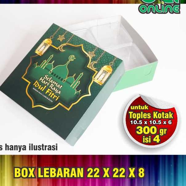 

❄ Box Lebaran 22x22x8 isi 10 pcs / Dus Lebaran / Kardus Lebaran ☪