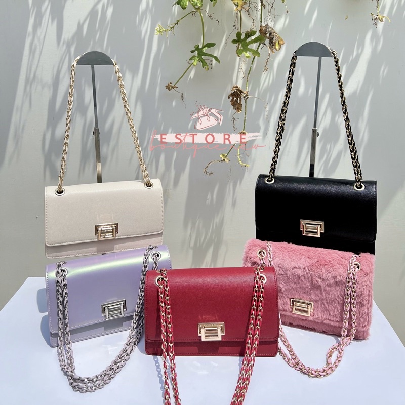 Tas Wanita Chain Strap Shoulder Ba