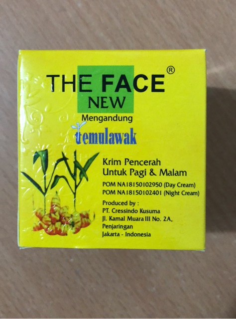 The Face Temulawak Day &amp; Night Cream 50gr