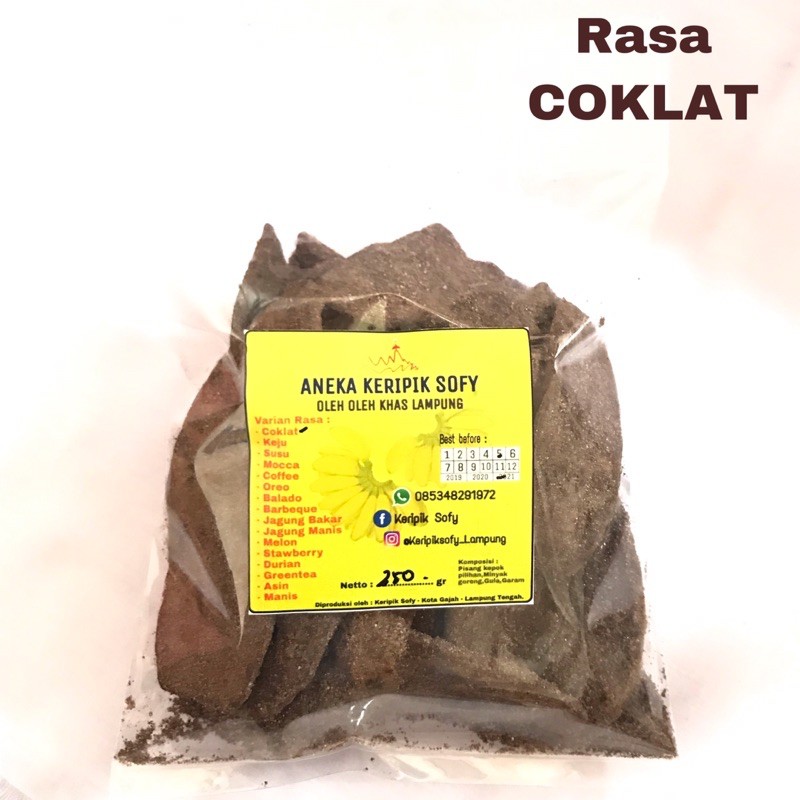 

Keripik pisang COKLAT 250gr