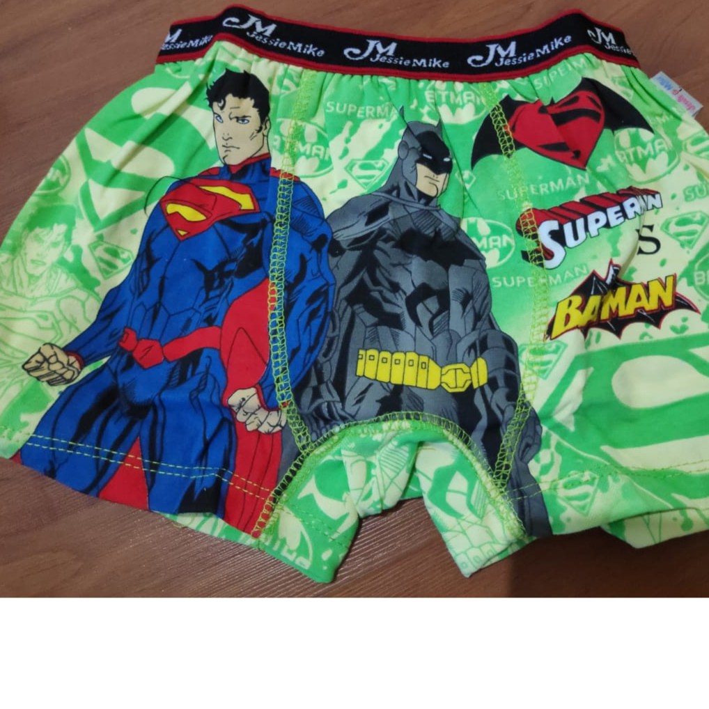 Celana Dalam anak Laki2 Boxer Jessie n Mike Bat Man