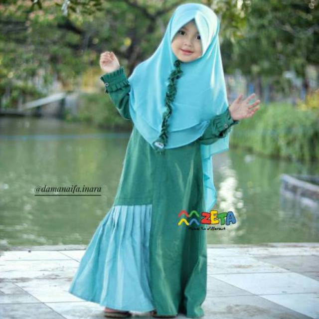 Zeta Cordelia Series Gamis Anak Syar'i