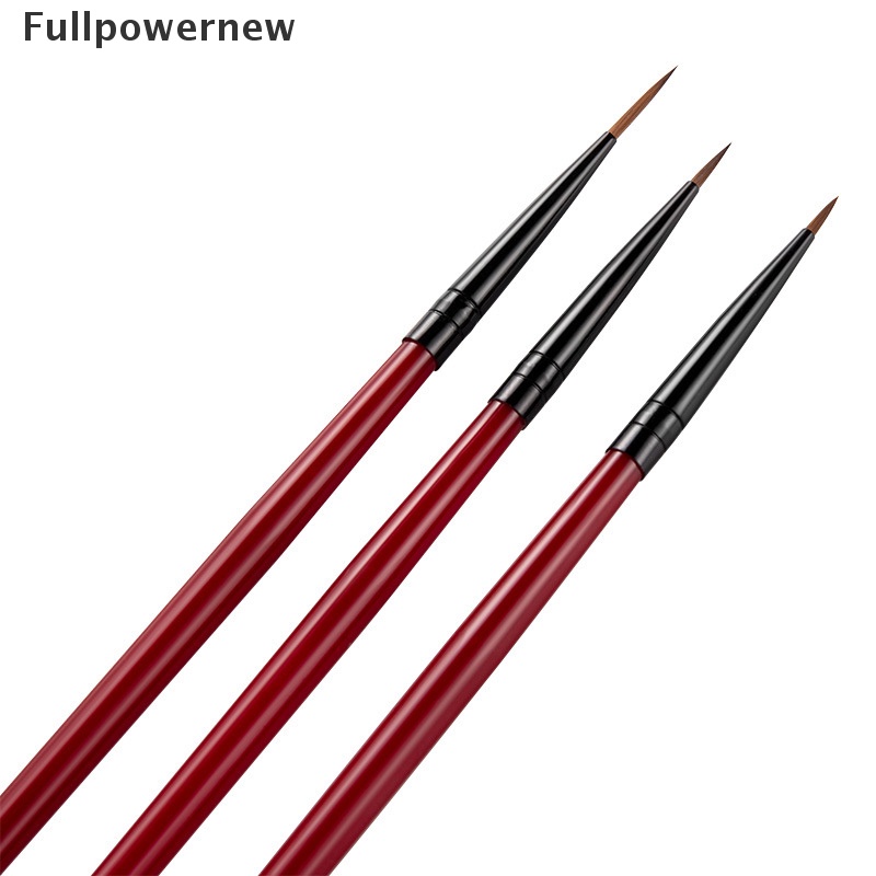 [FULL] 3pcs/set Nail Art Liner Brush Angle Drawing Painting UV Gel Line Pen Nail Tools