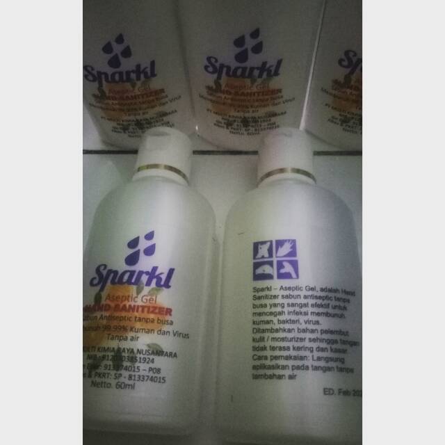 READY Aseptik gel Hand sanitizer sparkl 60 ml