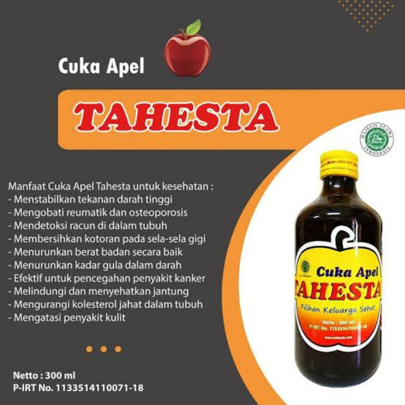

cuka apel tahesta original